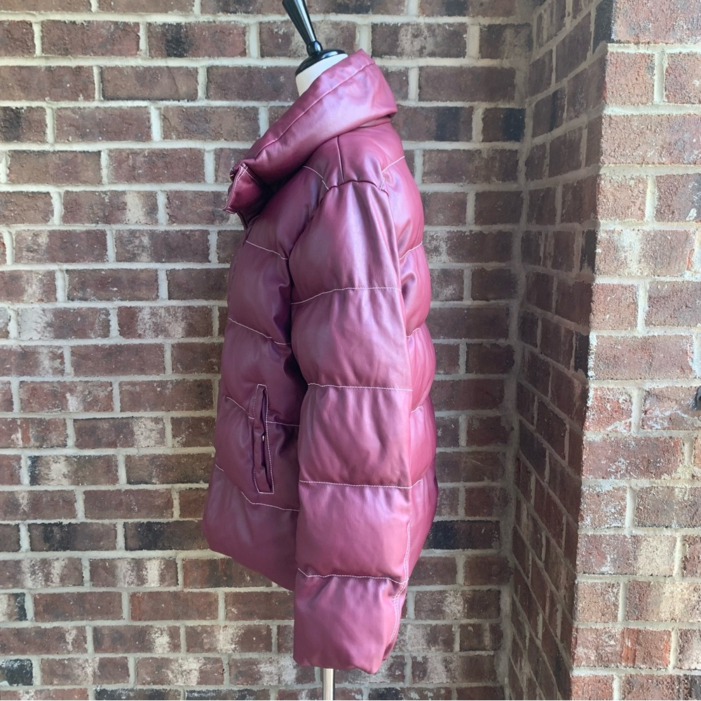 STAUD Burgundy Puffer Jacket - Picture 10 of 16